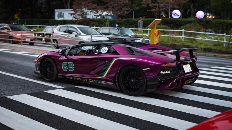 Illustration for article titled Japan's Lamborghini Day Is Delightfully Colorful